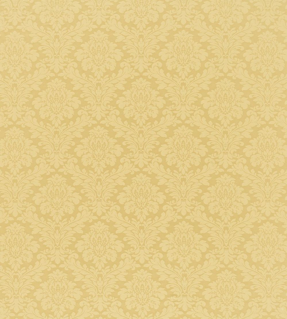 Lymington Damask Fabric by Sanderson Gold
