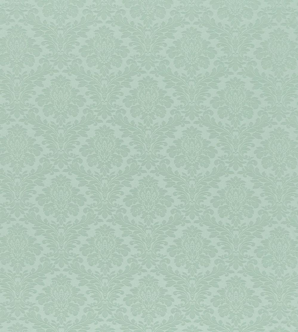 Lymington Damask Fabric by Sanderson Slate Blue
