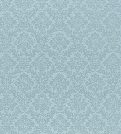 Lymington Damask Fabric by Sanderson Sky Blue