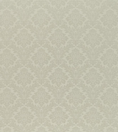 Lymington Damask Fabric by Sanderson Silver