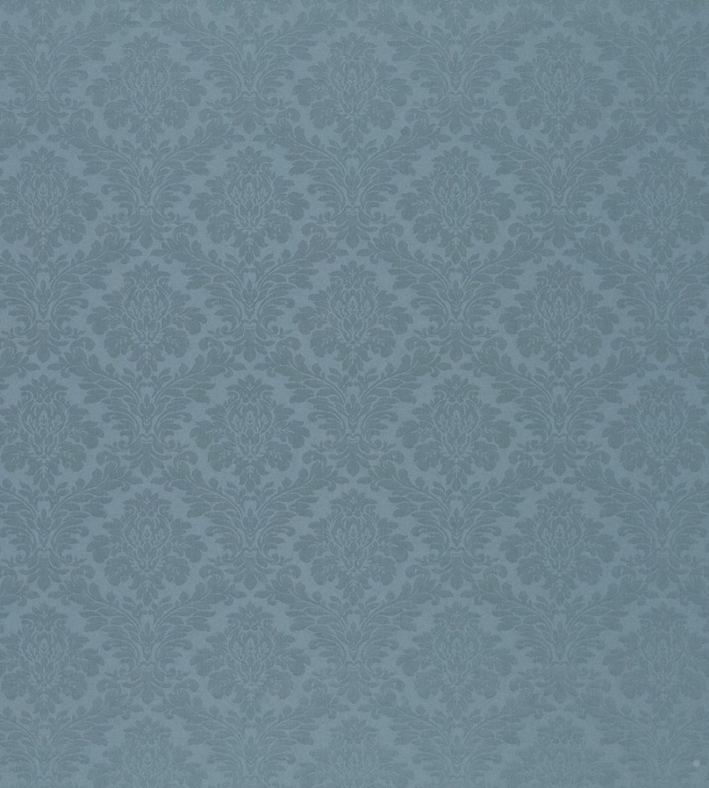 Lymington Damask Fabric by Sanderson Mid Blue