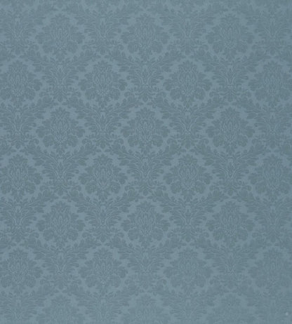 Lymington Damask Fabric by Sanderson Mid Blue