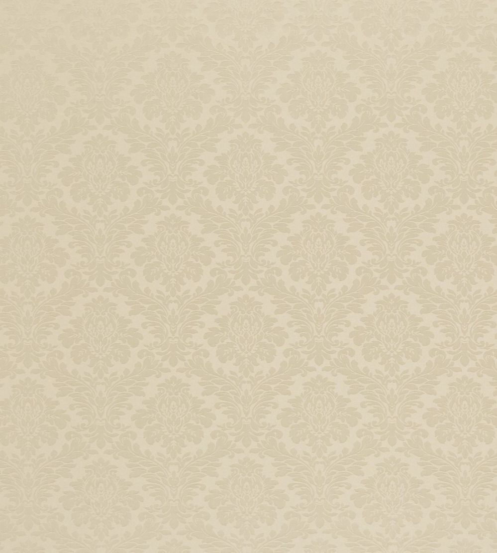 Lymington Damask Fabric by Sanderson Pale Linen