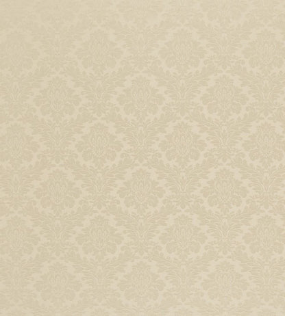 Lymington Damask Fabric by Sanderson Pale Linen