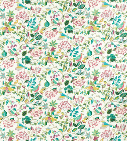 Birds And Berries Fabric by Sanderson Fern