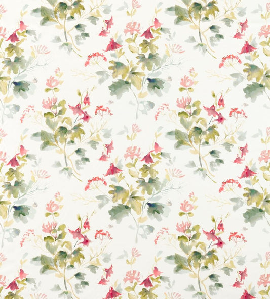 Honey Flowers Fabric by Sanderson Fuchsia/Rose