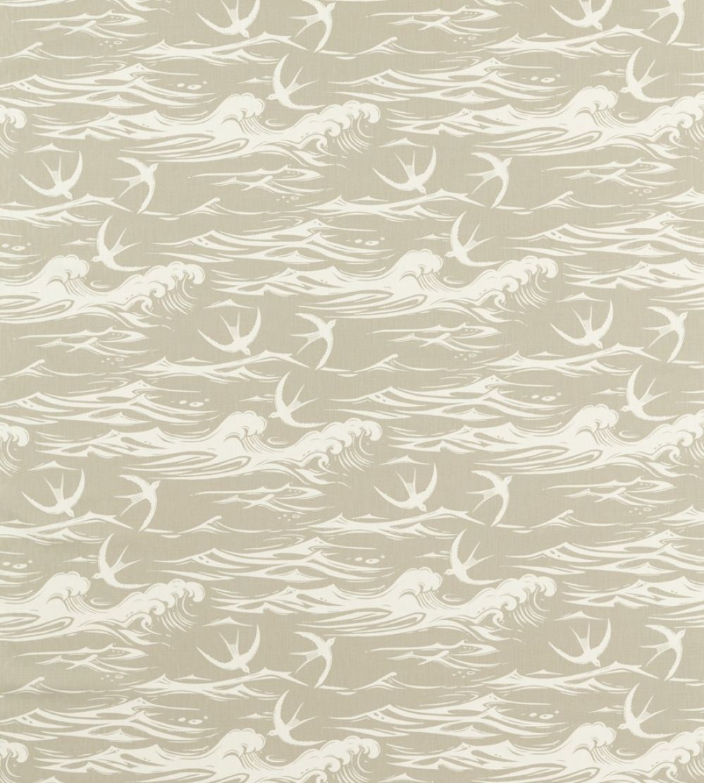 Swallows At Sea Fabric by Sanderson Linen