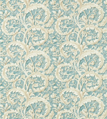 Tilia Lime Fabric by Sanderson Soft Teal