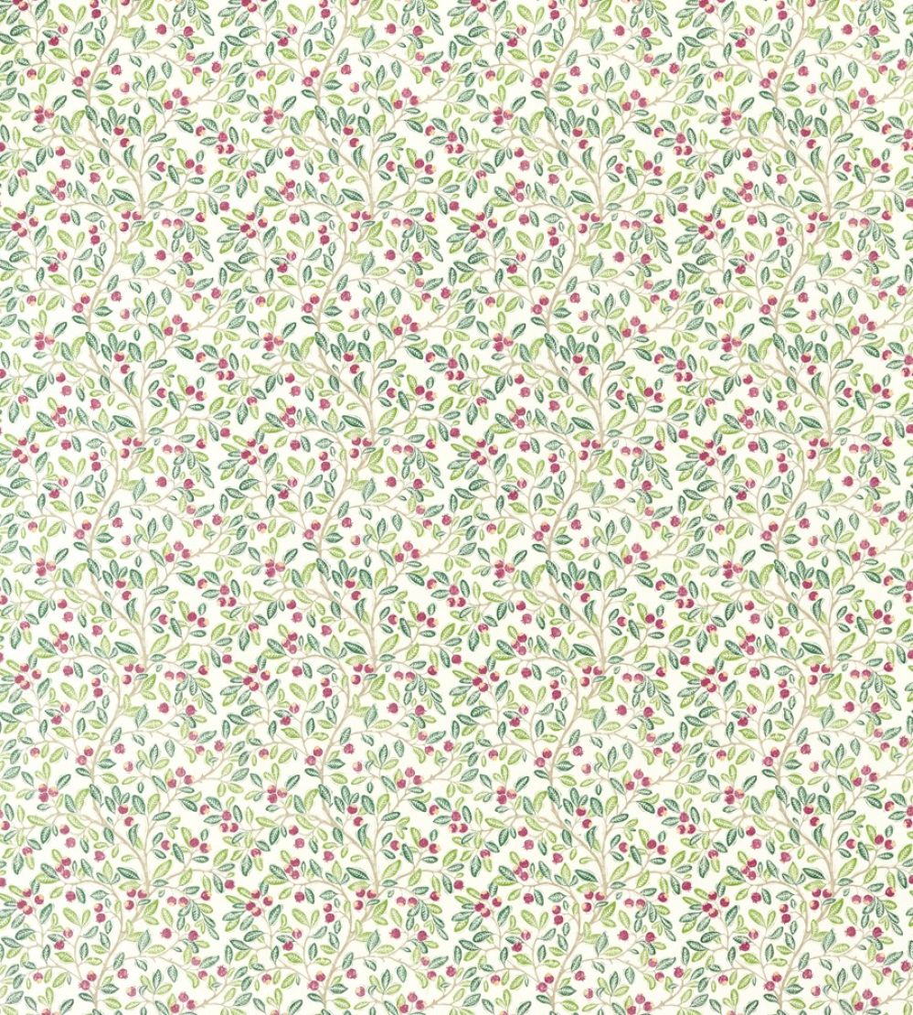 Wild Berries Fabric by Sanderson Fern/Mulberry
