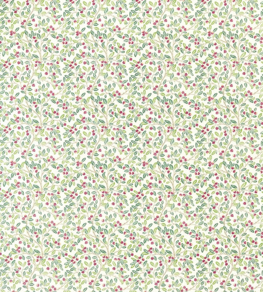 Wild Berries Fabric by Sanderson Fern/Mulberry