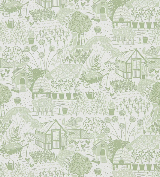 The Allotment Wallpaper by Sanderson Fennel