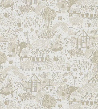The Allotment Wallpaper by Sanderson Linen