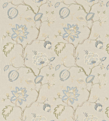 Hadham Fabric by Sanderson Cornflower Blue/Linen