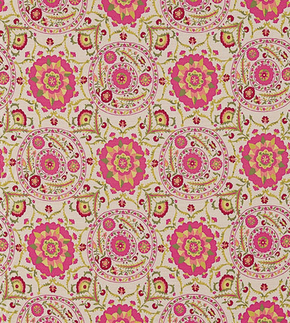 Anthos Fabric by Sanderson Cerise/Lime