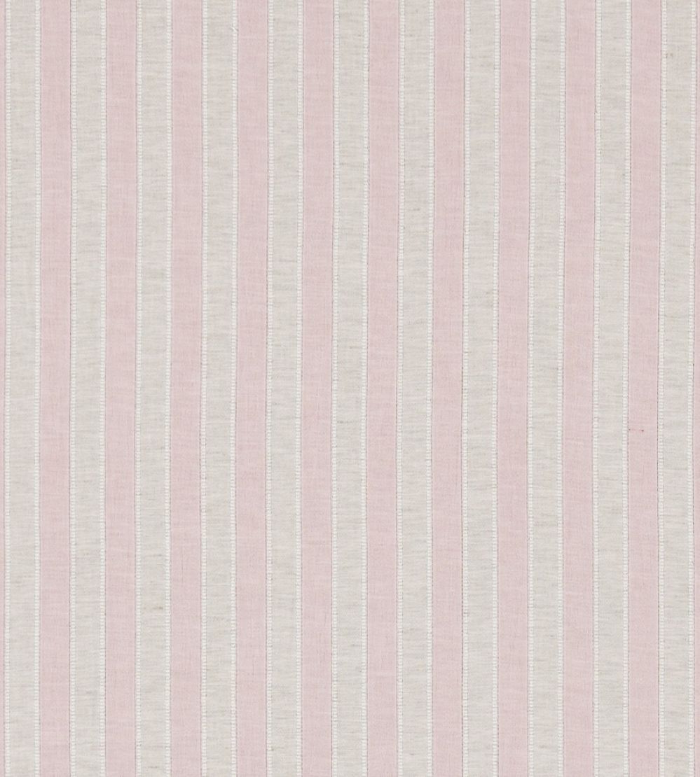 Sorilla Stripe Fabric by Sanderson Shell Pink/Linen