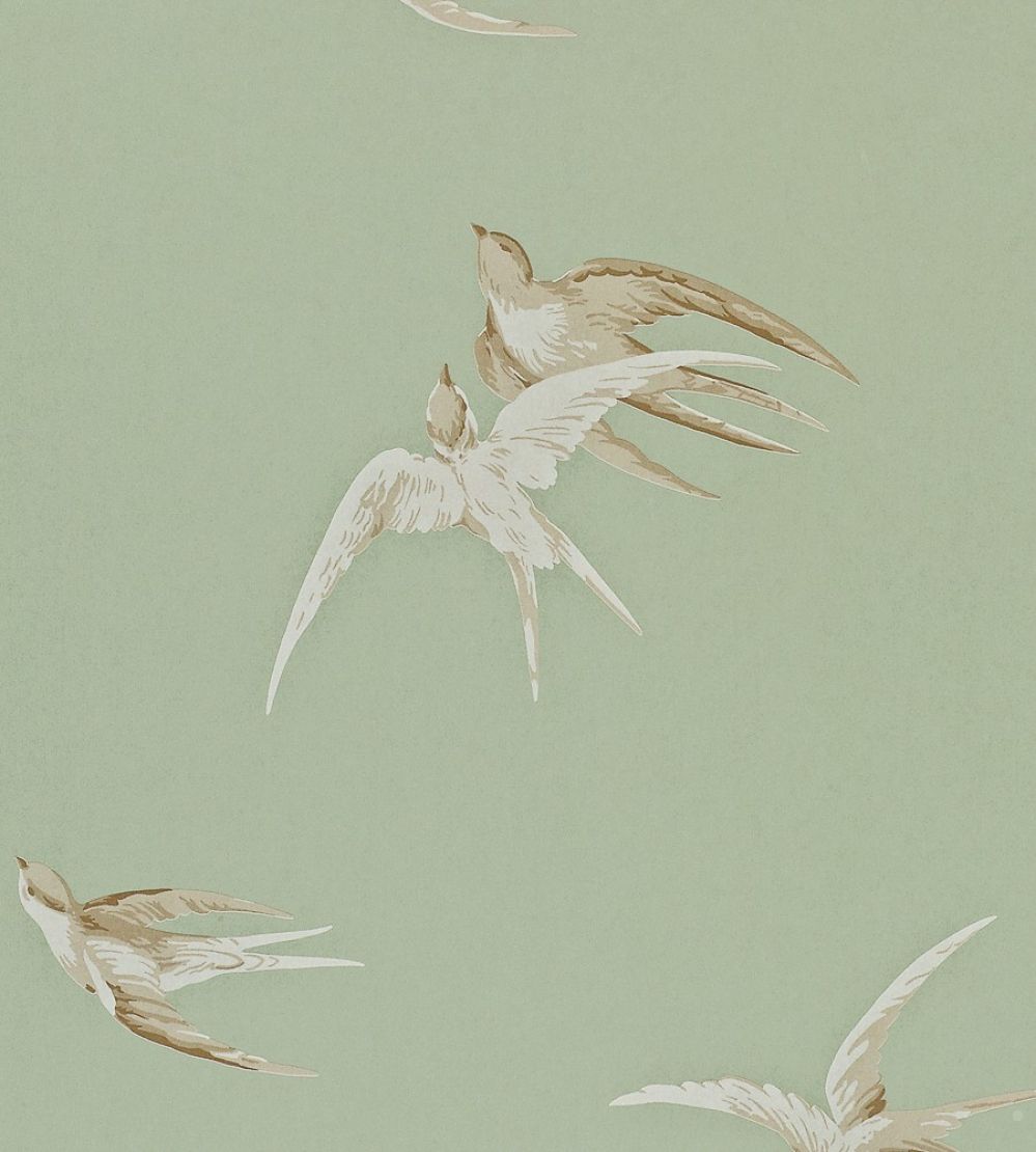 Swallows Wallpaper by Sanderson Pebble