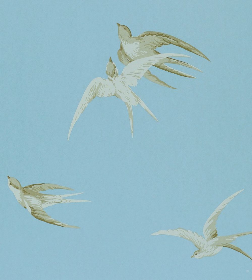 Swallows Wallpaper by Sanderson Wedgwood