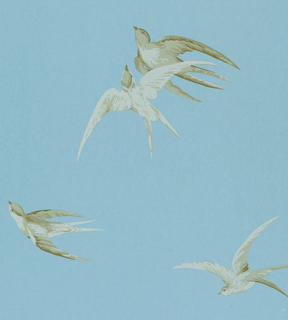 Swallows Wallpaper by Sanderson Wedgwood