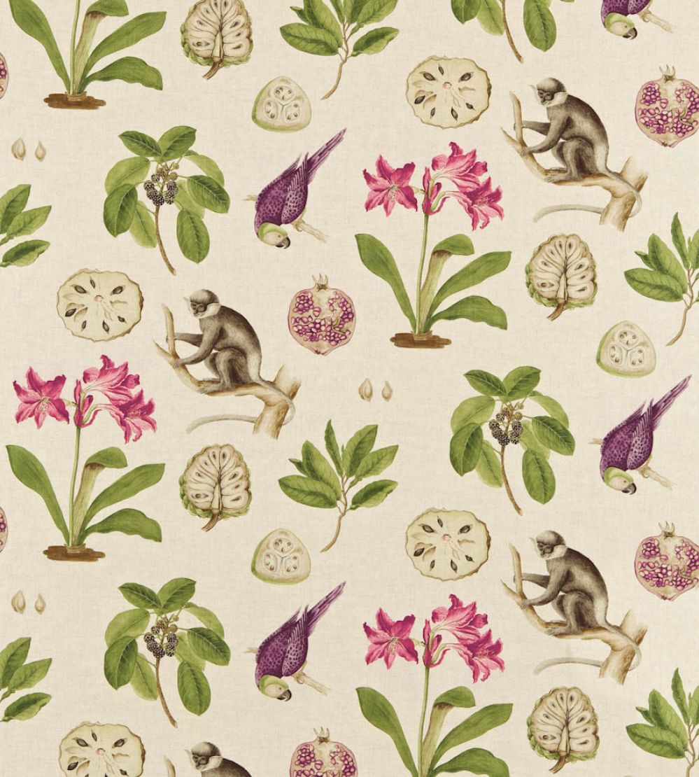 Capuchins Fabric by Sanderson Boysenberry