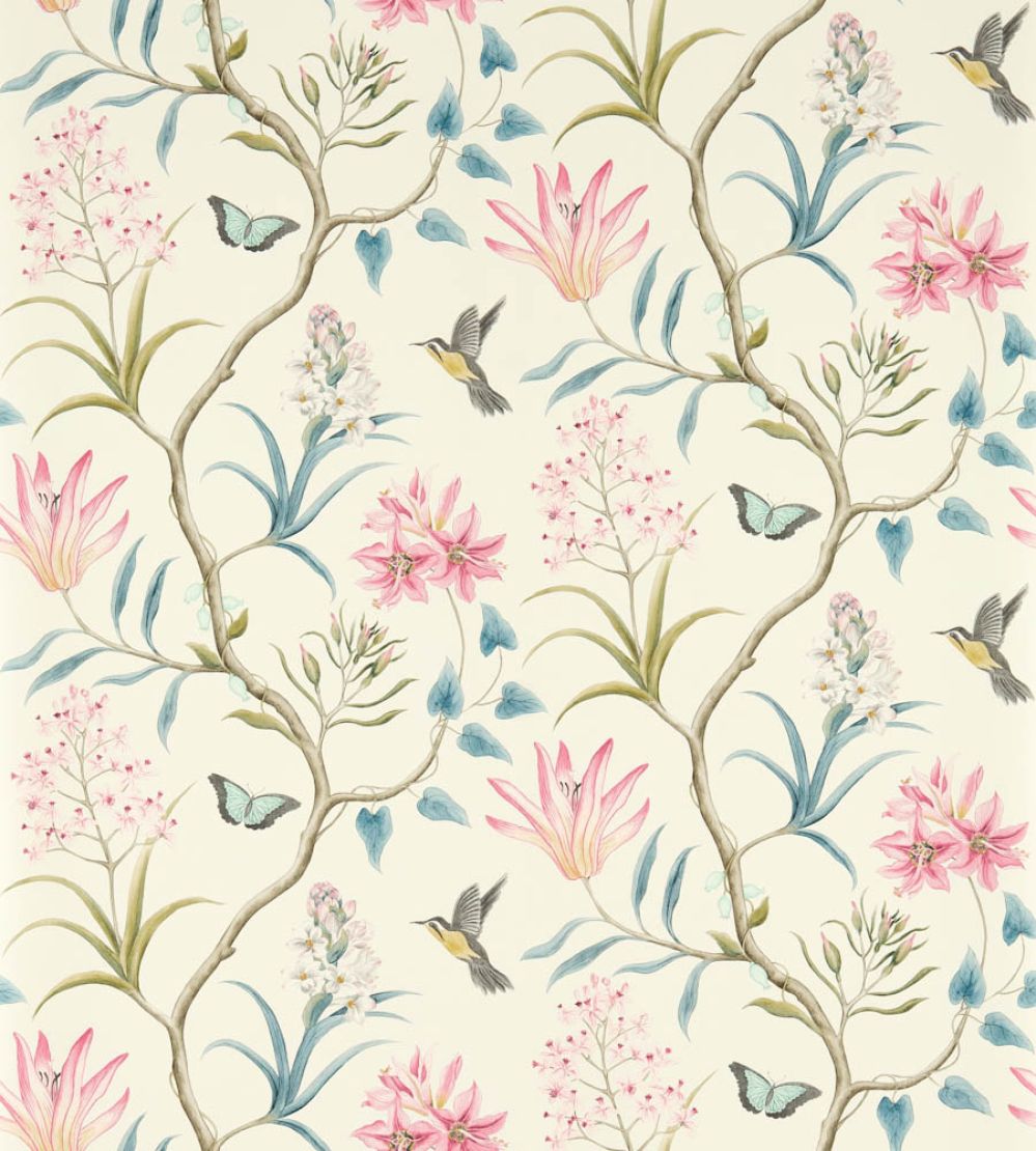 Clementine Wallpaper by Sanderson Dusky Pink
