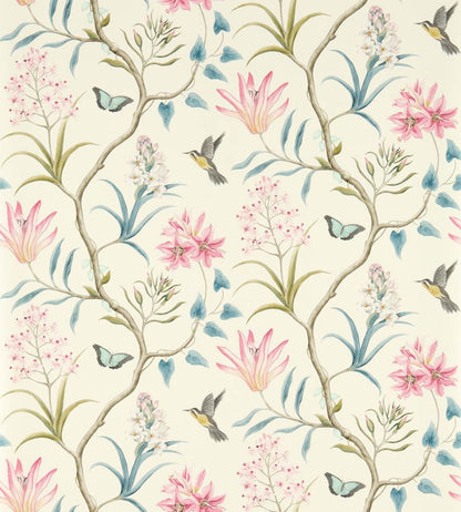 Clementine Wallpaper by Sanderson Dusky Pink