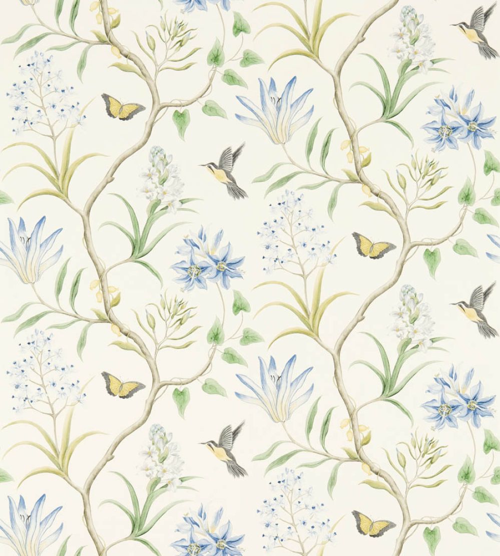Clementine Wallpaper by Sanderson Delft Blue