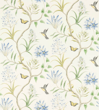 Clementine Wallpaper by Sanderson Delft Blue
