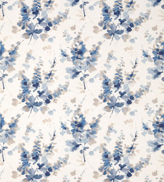 Delphiniums Fabric by Sanderson Indigo