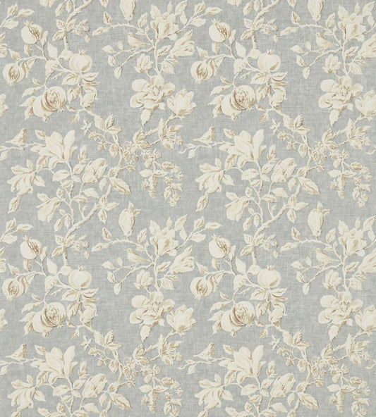 Magnolia & Pomegranate Fabric by Sanderson Grey Blue/Parchment