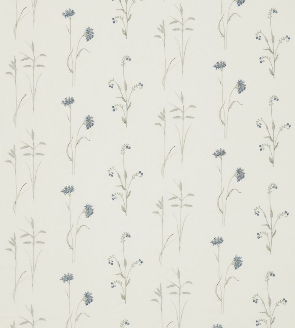 Meadow Grasses Fabric by Sanderson Cobalt/Chalk