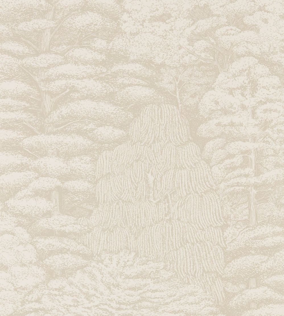 Woodland Toile Wallpaper by Sanderson Ivory/Neutral