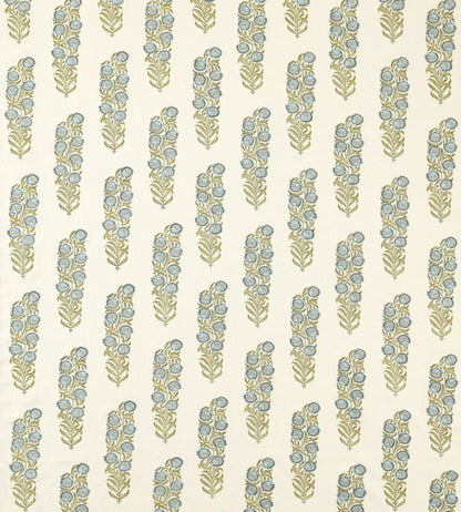 Sanganeri Block Print Fabric by Zoffany Tempest/Olive