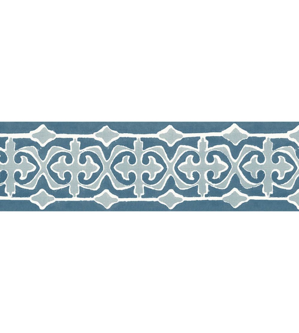 Santa Clara Tile Border Wallpaper by DADO Blue