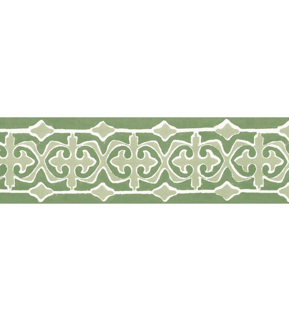 Santa Clara Tile Border Wallpaper by DADO Green