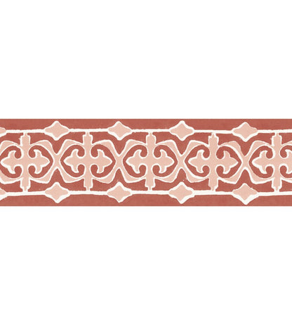 Santa Clara Tile Border Wallpaper by DADO Red