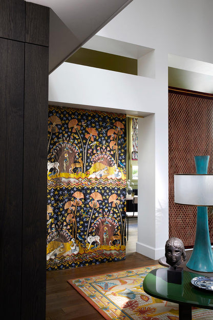 Saqqarah Fabric by Pierre Frey shown in a room setting (view 1)