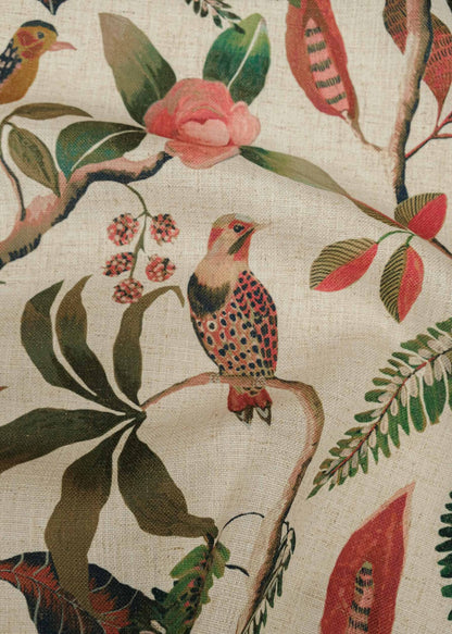 Sauvage fabric by Coordonné in Rose, flat pattern view