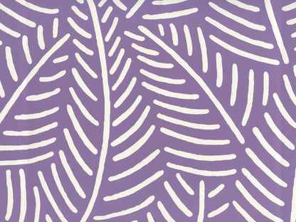 Sauvage Reverse Dark Lilac on Almost White wallpaper by Cloth & Paper
