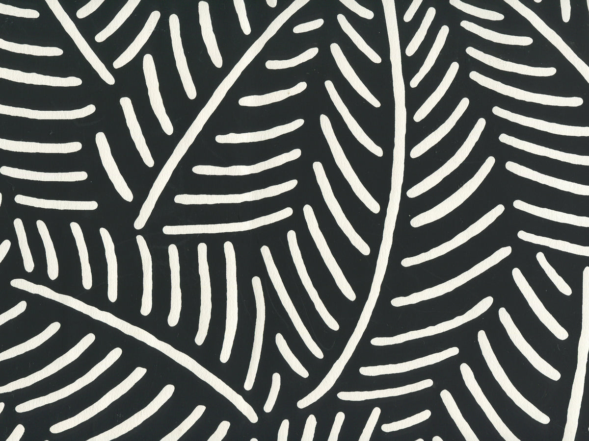 Sauvage Reverse Black on Almost White wallpaper by Cloth & Paper