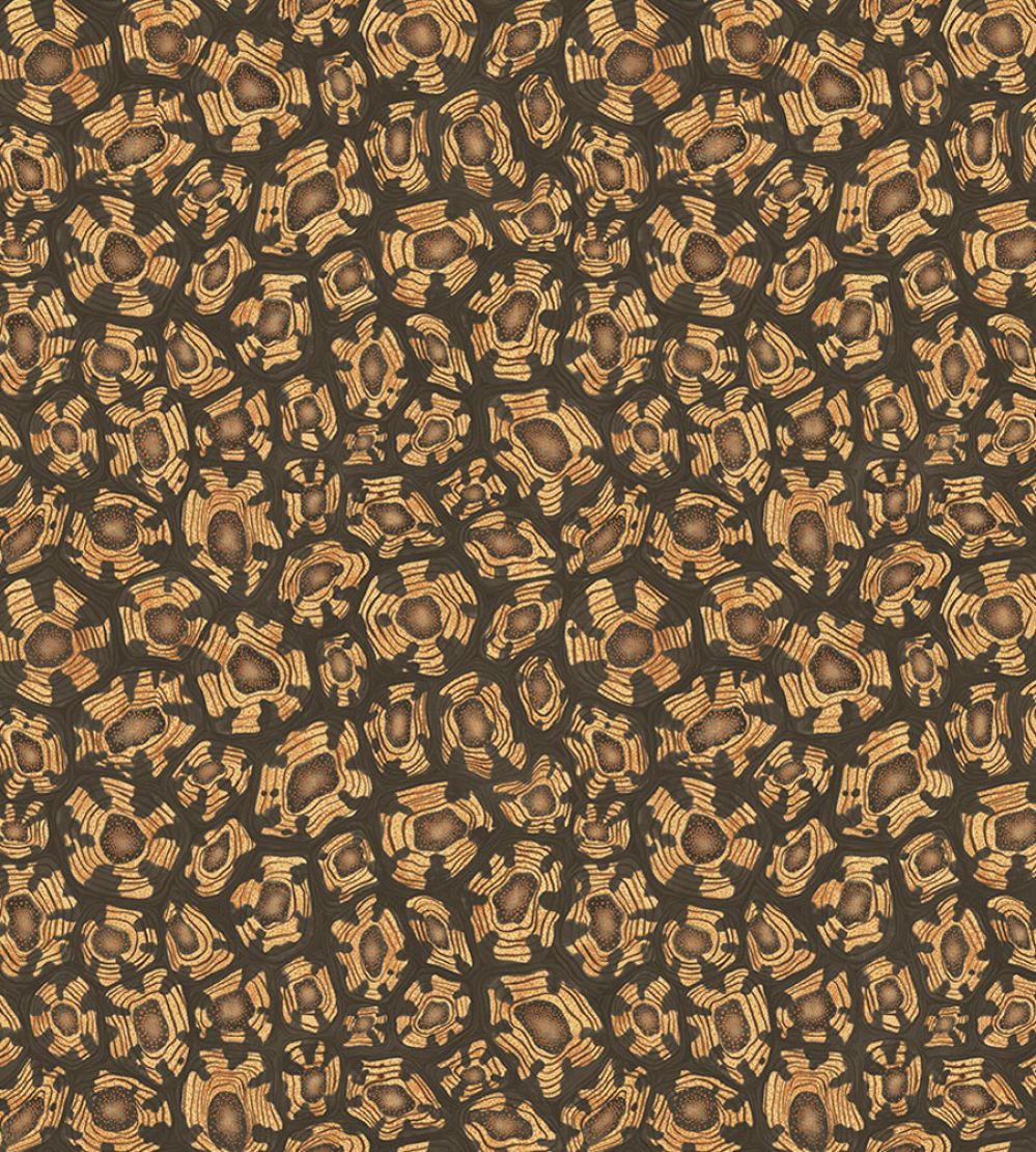 Savanna Shell Wallpaper by Cole & Son Ochre Soot & Orange