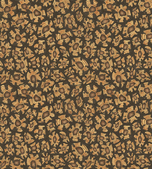 Savanna Shell Wallpaper by Cole & Son Ochre Soot & Orange