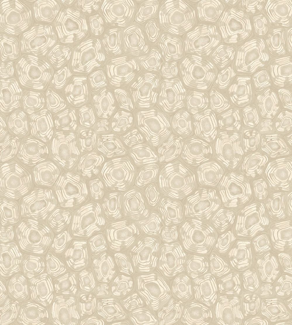 Savanna Shell Wallpaper by Cole & Son Parchment Linen & Metallic Gilver