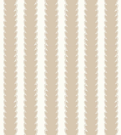 Scallop Stripe Wallpaper by Josephine Munsey Cromwell Stone/Hilles White