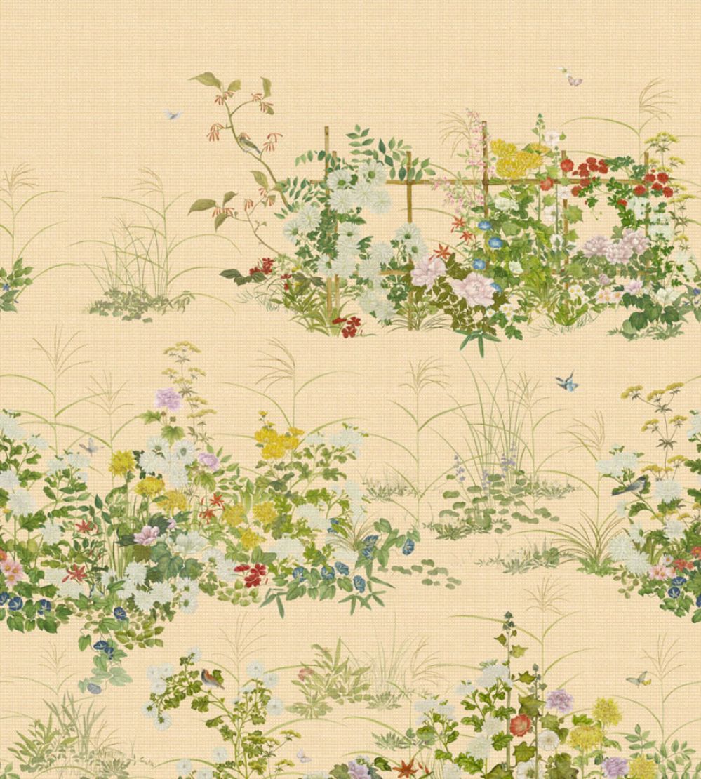 Scenic Flora Paperweave Mural by Cole & Son Gold