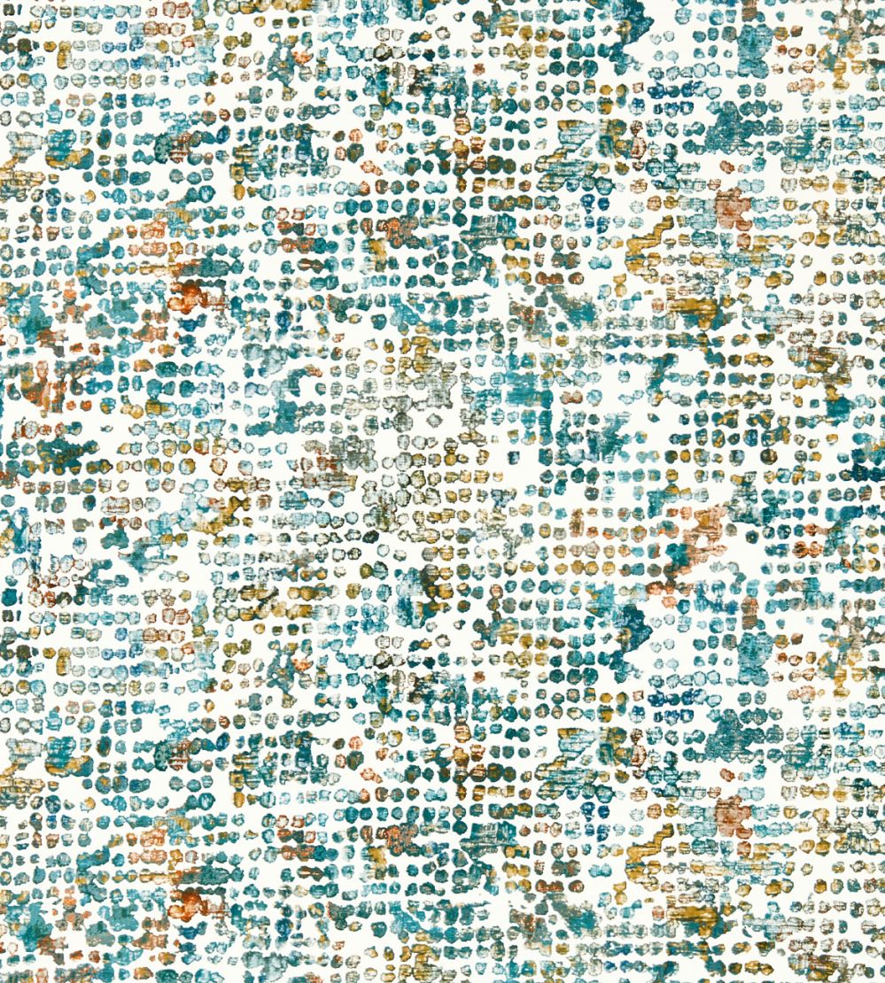 Scintilla Wallpaper by Clarke & Clarke Teal/Spice