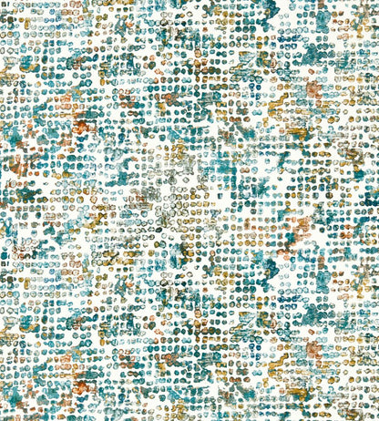 Scintilla Wallpaper by Clarke & Clarke Teal/Spice
