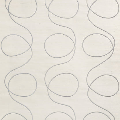 Scribbles Wallpaper by Phillip Jeffries in White with Blue (PJ 9651)