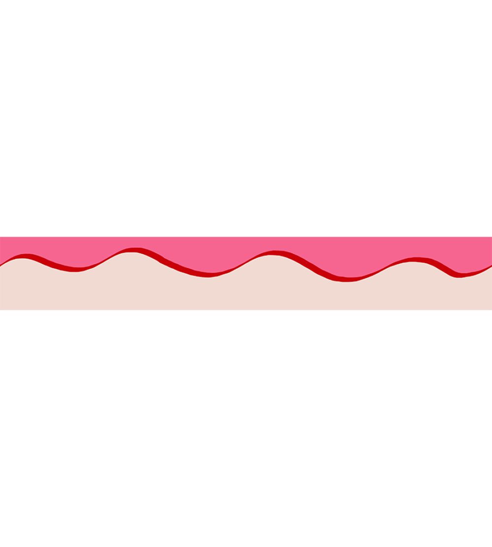 Scroll Border 5cm Wallpaper by Parker & Jules Brilliant Pink