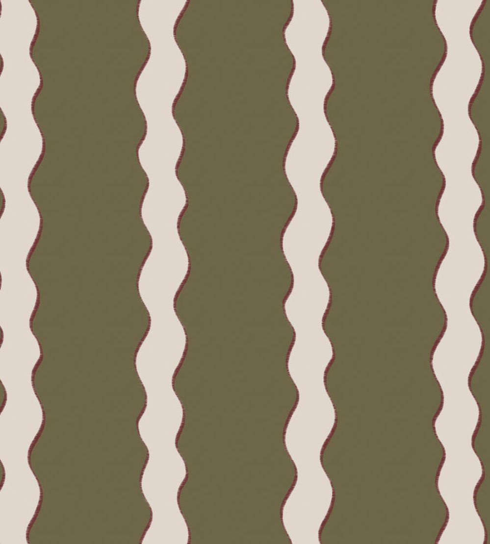 Scroll Stripe Fabric by Parker & Jules Hunter