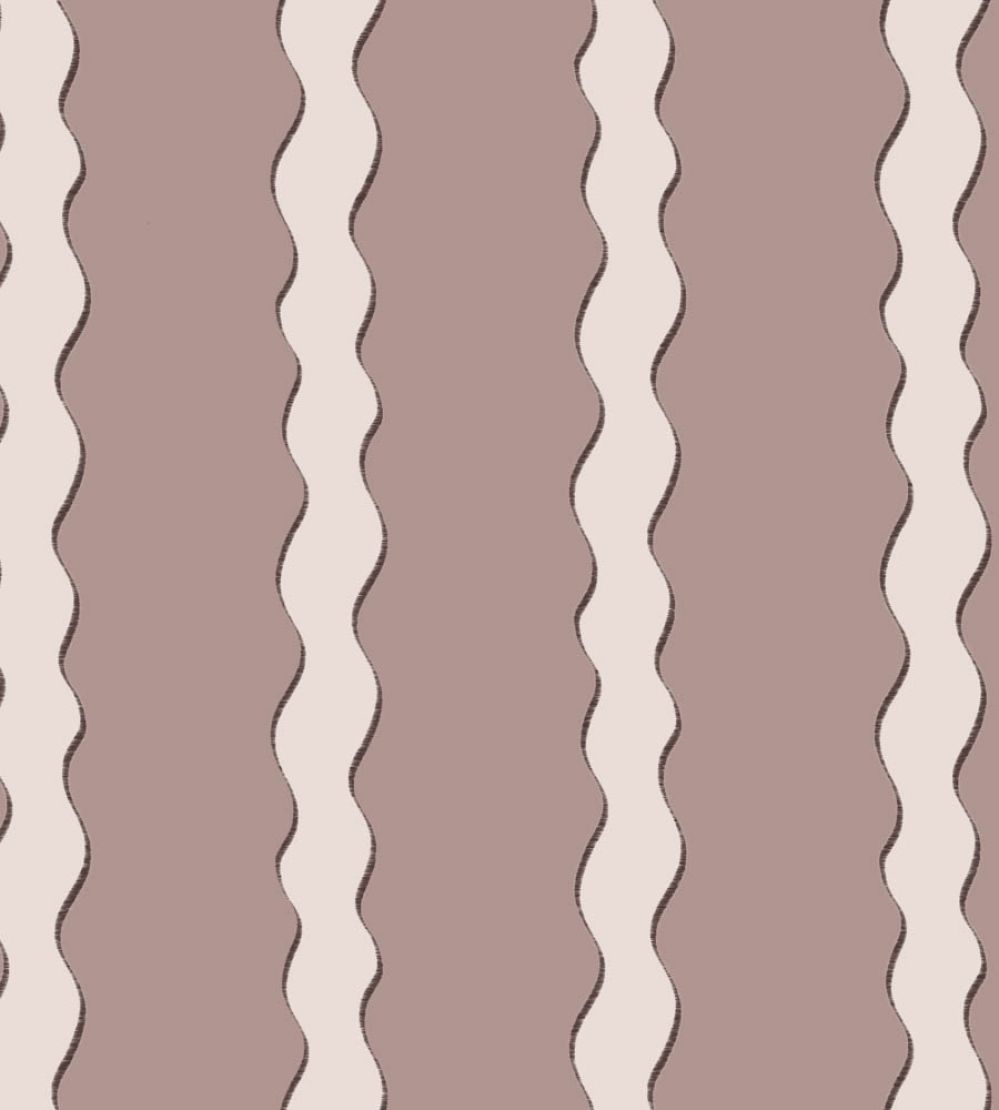 Scroll Stripe Fabric by Parker & Jules Plaster
